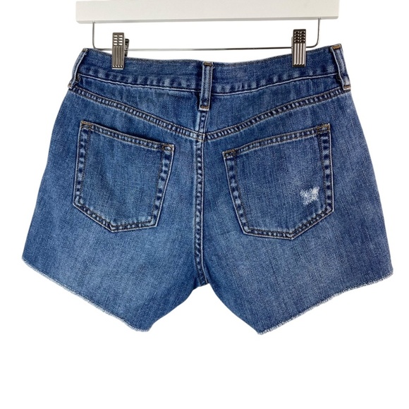 J.CREW Denim Shorts in Medium Wash raw Hem Size 27 - Picture 2 of 5